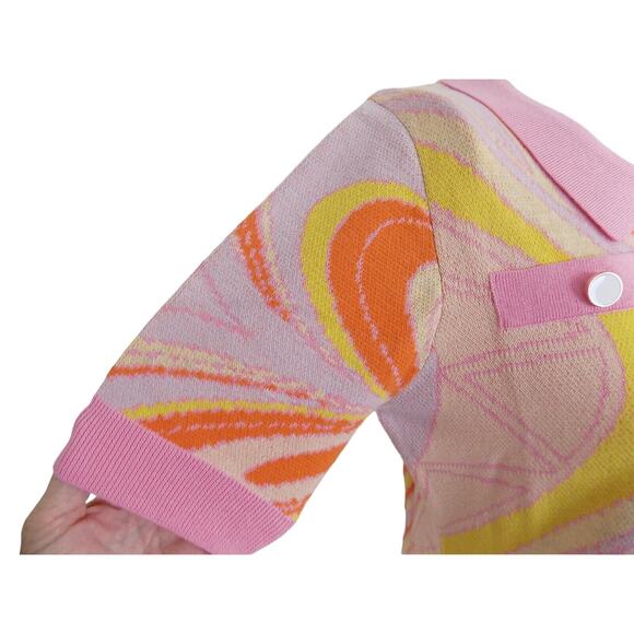 Oceanus Aimee button front knit dress size Large by Revolve NWOT - Picture 7 of 9